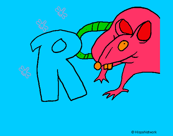 Dibujo Rata pintado por MIMIN