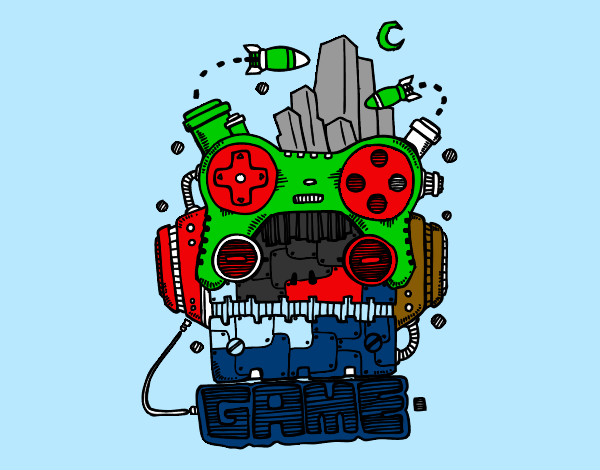 Dibujo Robot game pintado por yethcenia 