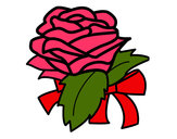 Dibujo Rosa, flor pintado por kathya1