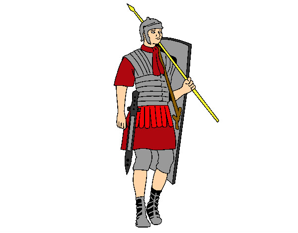 Dibujo Soldado romano pintado por edgar123
