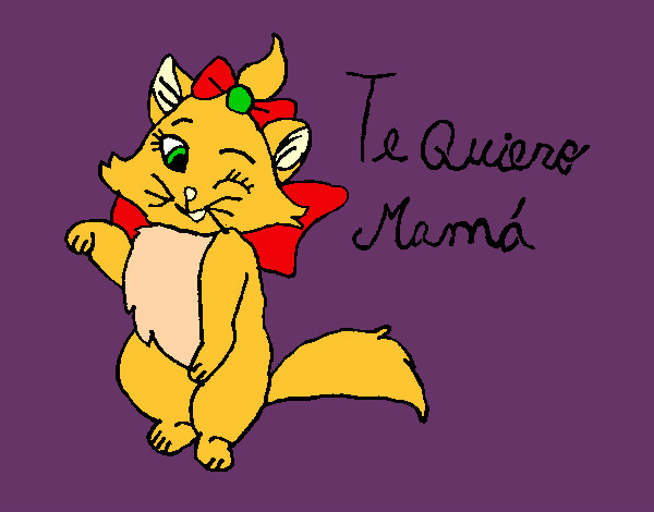 Dibujo Te quiero mamá pintado por maria333