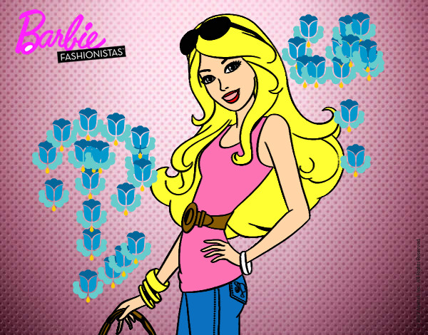 Dibujo Barbie casual pintado por jessira