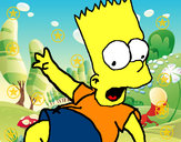 Dibujo Bart 2 pintado por ronix 