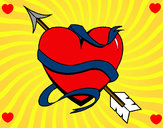 Dibujo Corazón con flecha III pintado por ronix 