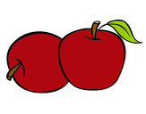 Dibujo Dos manzanas pintado por Belieber12