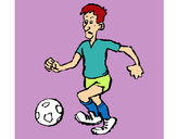 Dibujo Jugador de fútbol pintado por isaaco