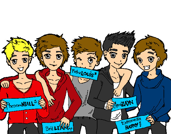 Dibujo Los chicos de One Direction pintado por ronix 