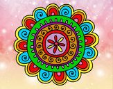 Dibujo Mandala alegre pintado por mavg