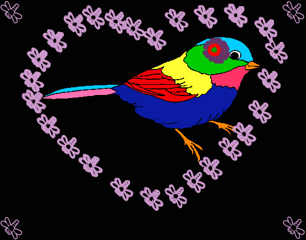 Dibujo Pájarito 1 pintado por dacota