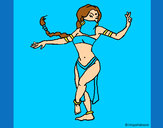 Dibujo Princesa mora bailando pintado por yova