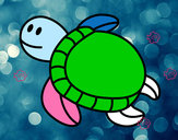Dibujo Tortuga nadando pintado por juanymanu