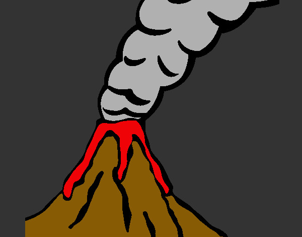 Dibujo Volcán pintado por leonora900