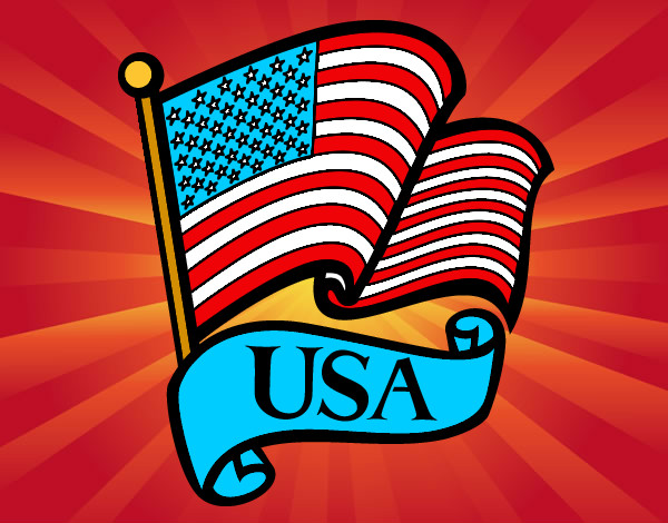 Dibujo Bandera de los Estados Unidos pintado por mirandoyu