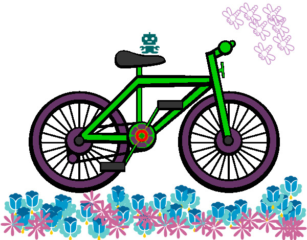 Dibujo Bicicleta pintado por elgolfo