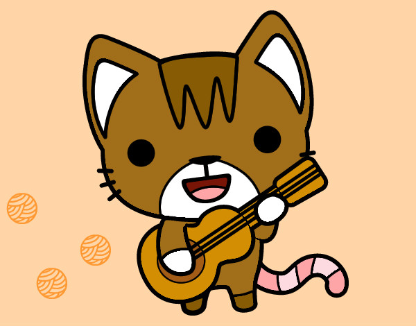 Gato guitarrista 
