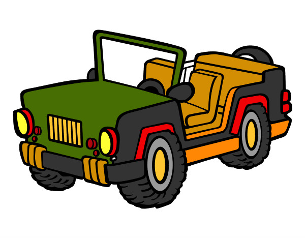 Dibujo Jeep pintado por mastinalfa