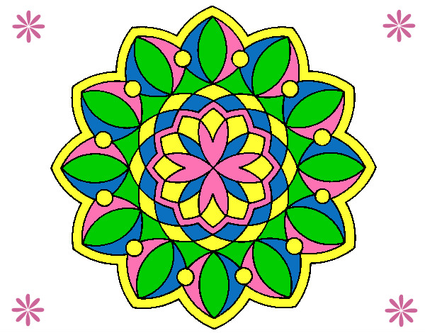 Dibujo Mandala 20 pintado por johannydjt