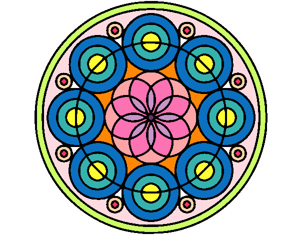 Dibujo Mandala 35 pintado por natany