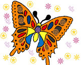 Dibujo Mariposa 2a pintado por Andrea2002