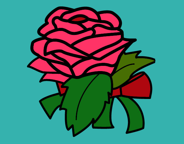 Dibujo Rosa, flor pintado por 010505