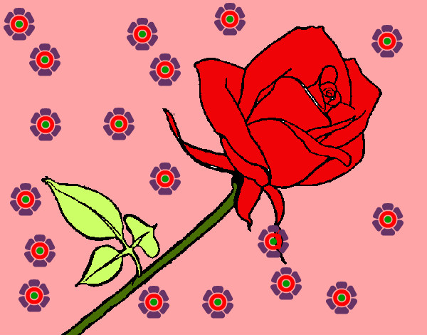 Dibujo Rosa pintado por naruto231
