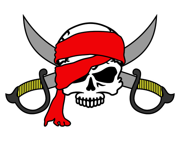 Dibujo Símbolo pirata pintado por jdrg12