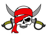 Dibujo Símbolo pirata pintado por jdrg12