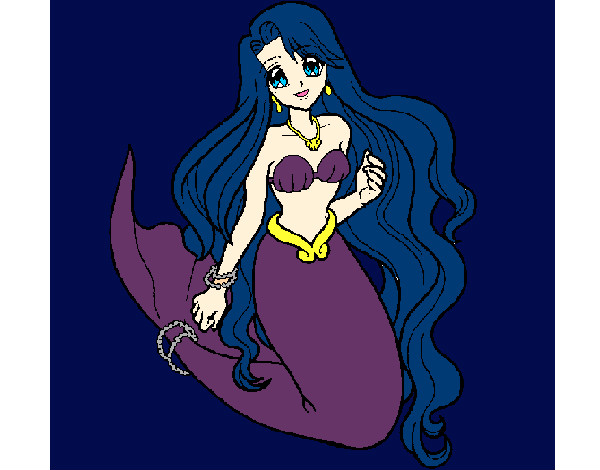Dibujo Sirenita pintado por andrechibi