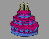 Dibujo Tarta de cumpleaños pintado por kendall121