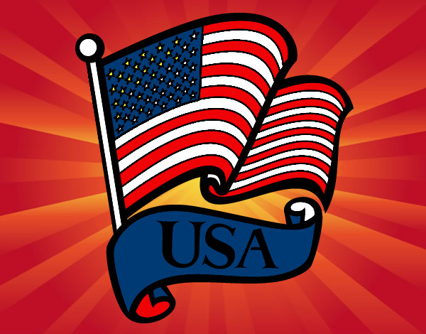 Dibujo Bandera de los Estados Unidos pintado por yila10