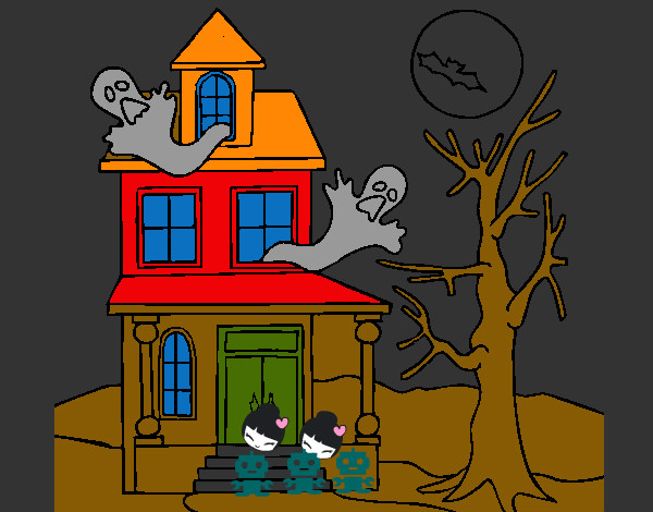 Dibujo Casa fantansma pintado por JERRY26