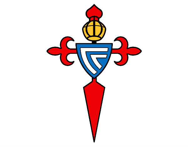 Dibujo Escudo del Real Club Celta de Vigo pintado por nain