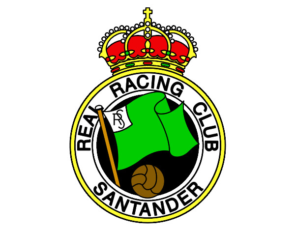 Dibujo Escudo del Real Racing Club de Santander pintado por nain
