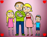 Dibujo Familia unida pintado por Mirene456