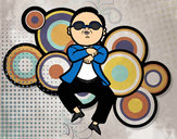 Dibujo Gangnam Style pintado por Mirene456