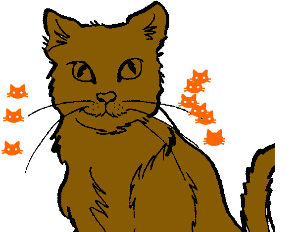Dibujo Gato 2 pintado por pitufi