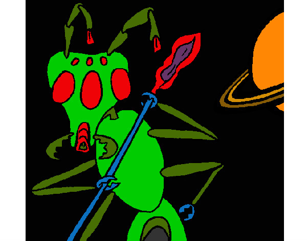 Dibujo Hormiga alienigena pintado por apophis