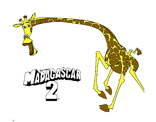 Dibujo Madagascar 2 Melman 2 pintado por Isimia
