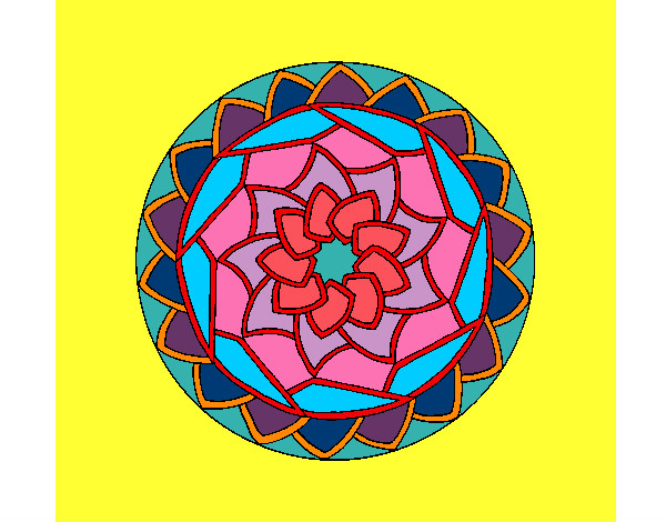 Dibujo Mandala 1 pintado por normaglady