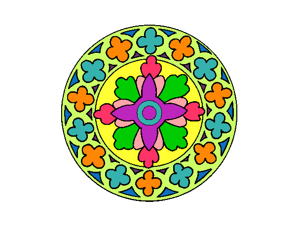 Dibujo Mandala 21 pintado por camilalyz