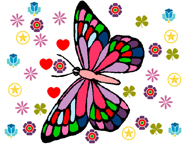 Dibujo Mariposa 10 pintado por colorina