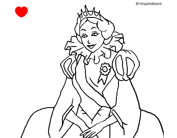 Dibujo Princesa real pintado por EMIVAL