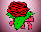 Dibujo Rosa, flor pintado por alesita08