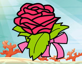Dibujo Rosa, flor pintado por prof