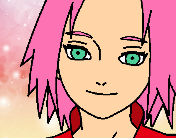 Dibujo Sakura Haruno red pintado por MariCeci