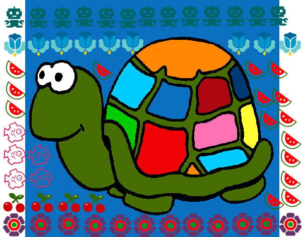 Dibujo Tortuga 1 pintado por yair240