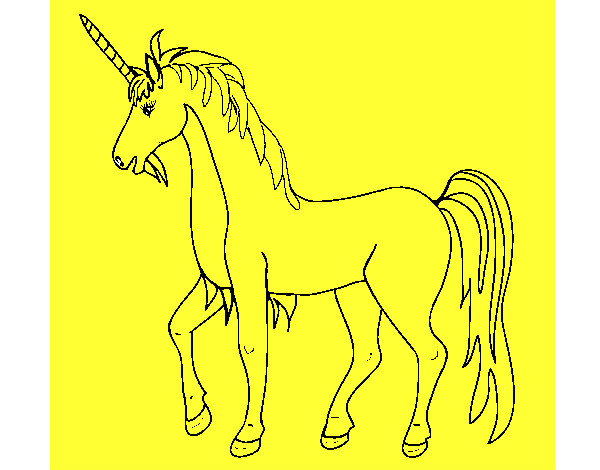Dibujo Unicornio II pintado por camilaarau