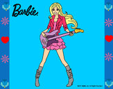 Dibujo Barbie guitarrista pintado por chanitha