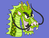 Dibujo Cabeza de dragón 1 pintado por VERONIKAA