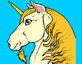 Dibujo Cabeza de unicornio pintado por VERONIKAA